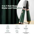 Multifunctional 3-in-1 Hair Dryer Brush with Replaceable Combs