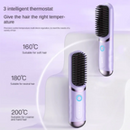 2 in 1 Cordless Hair Straightener Brush