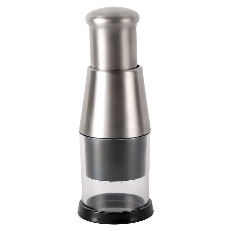 Stainless Steel Hand-Press Chopper – Garlic, Onion & Vegetable Chopper