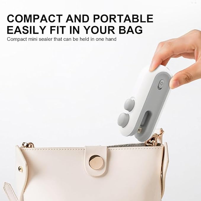 Mini Portable Bag Sealer – Heat Sealing Machine for Snacks & Food Bags