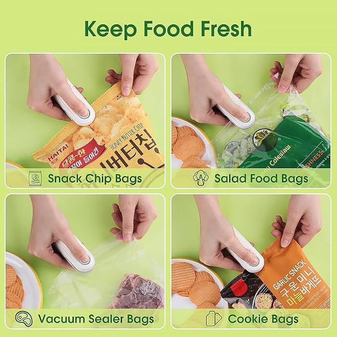 Mini Portable Bag Sealer – Heat Sealing Machine for Snacks & Food Bags