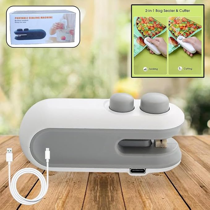 Mini Portable Bag Sealer – Heat Sealing Machine for Snacks & Food Bags